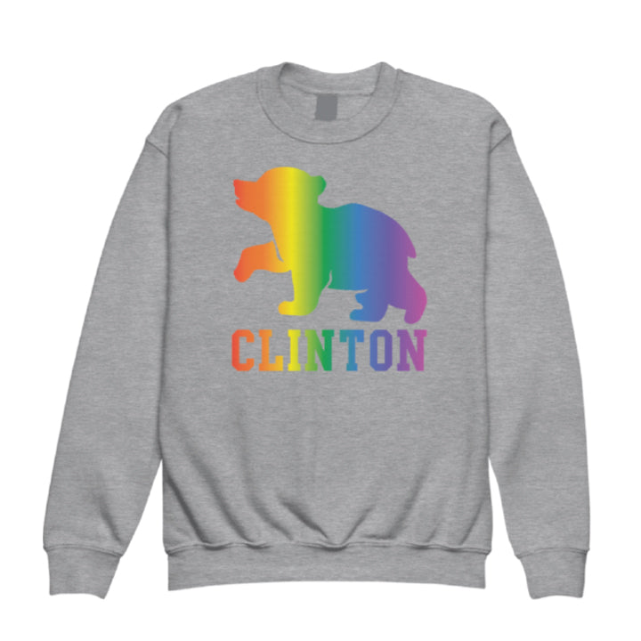 Clinton Rainbow Ombre Crewneck Sweatshirt