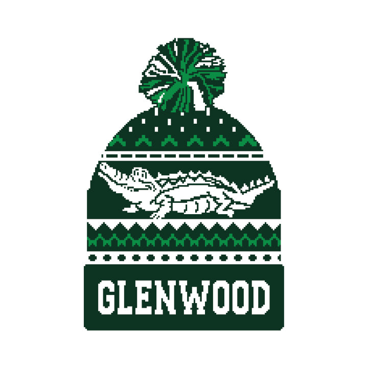 Retro Knit Glenwood Gator Pom Pom Beanie