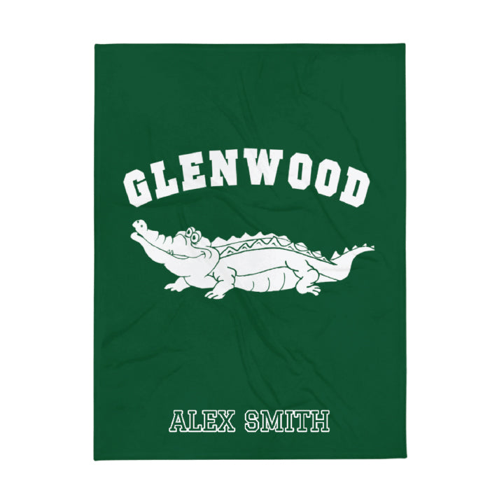 Glenwood Gator Personalized Throw Blanket