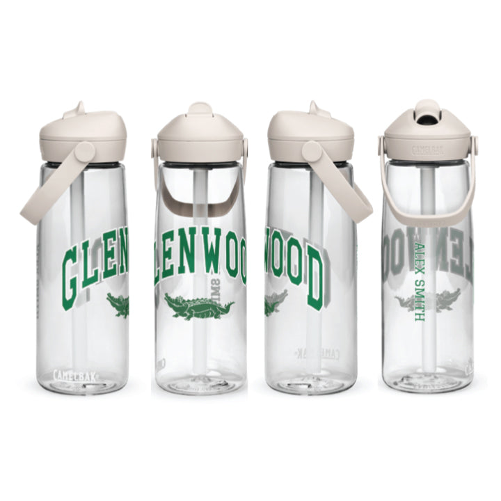 Glenwood Personalized Gator BPA Free Water Bottle with Straw