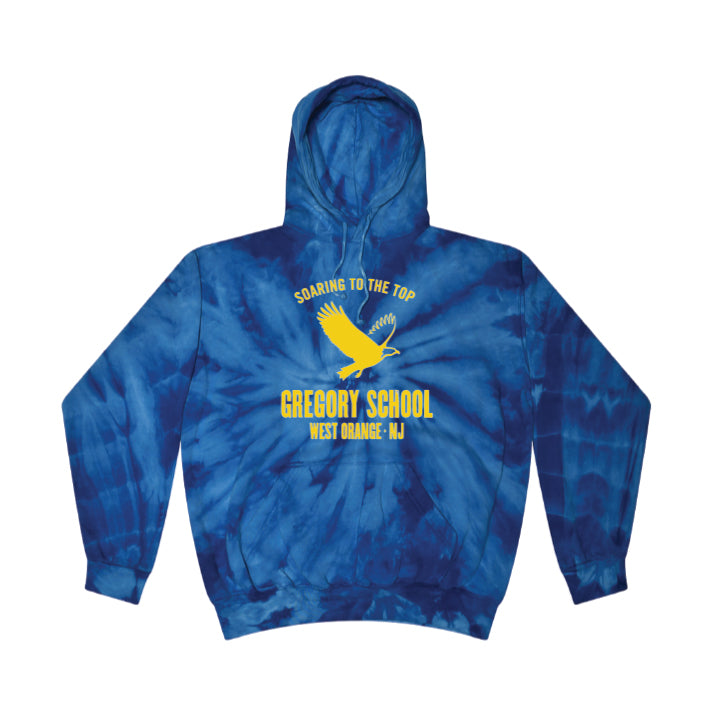 Gregory Logo Tie Dye Hooded Sweatshirt