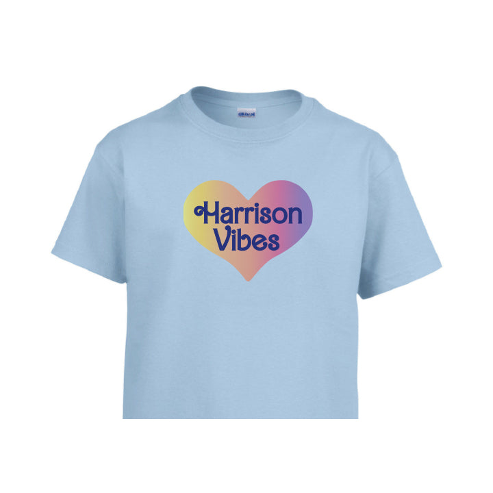 Harrison Raw Cropped Ombre Heart T-Shirt