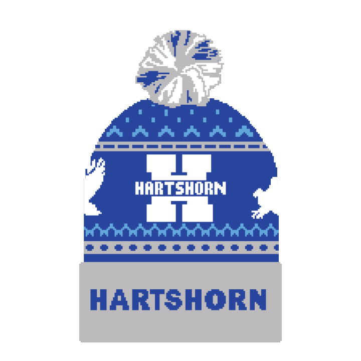 Hartshorn Hawk Fairisle Pom Pom Beanie