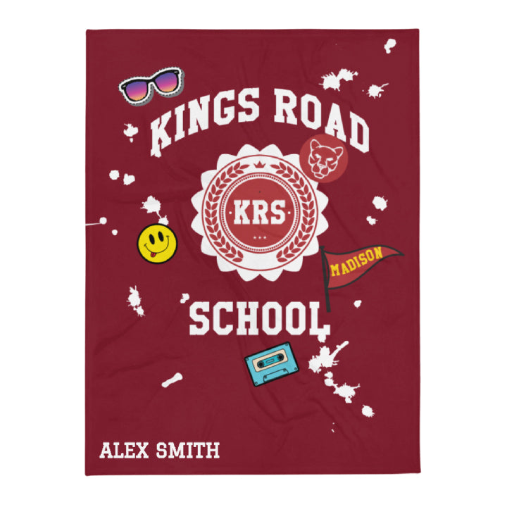 Personalized Splatter Throw Blanket