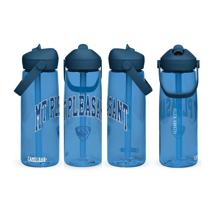 Mount Pleasant WO Personalized Water Bottle with Straw