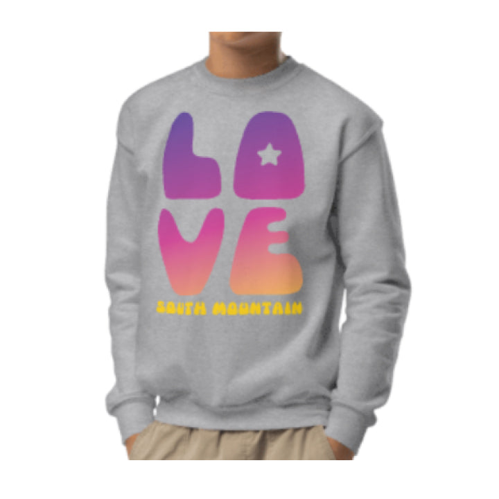 South Mountain Ombre Love Crewneck Sweatshirt