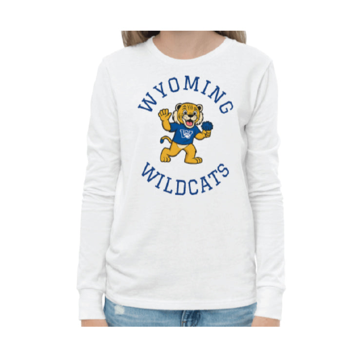 Wyoming Waffles Mascot Long Sleeve T-Shirt