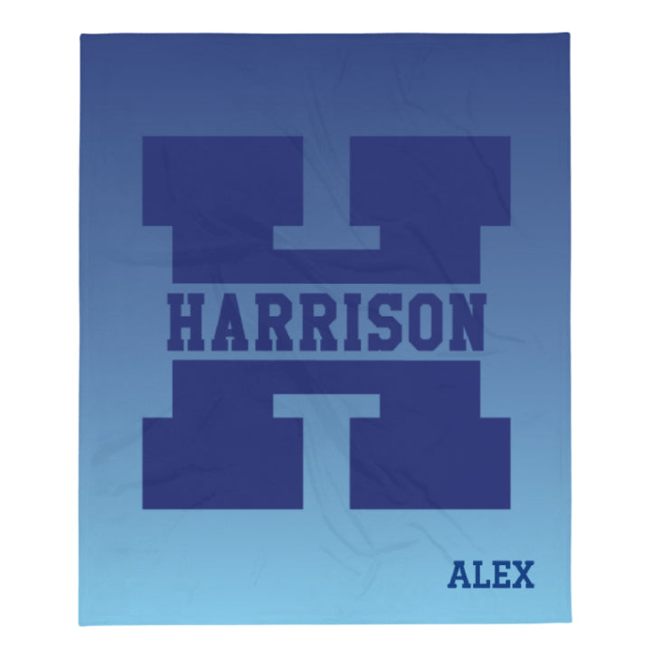 Harrison Personalized Throw Blanket