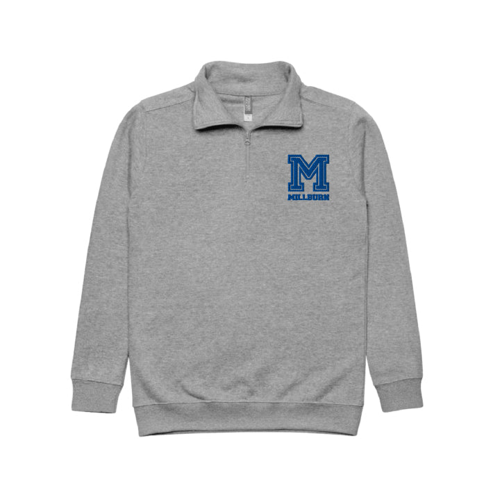 Millburn Heather Grey Fleece 3/4 Zip Jacket (Copy)